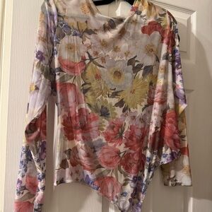 Floral Long Sleeve Women's Bodysuit